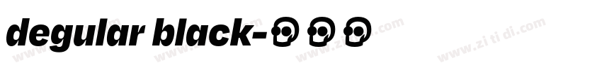degular black字体转换